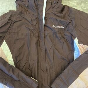 Columbia Brown and Pink Omni-Tec Interchange Snow Ski Jacket‎ Size M